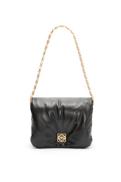 LOEWE Puffer Goya bag in shiny nappa lambskin Black plp_rd