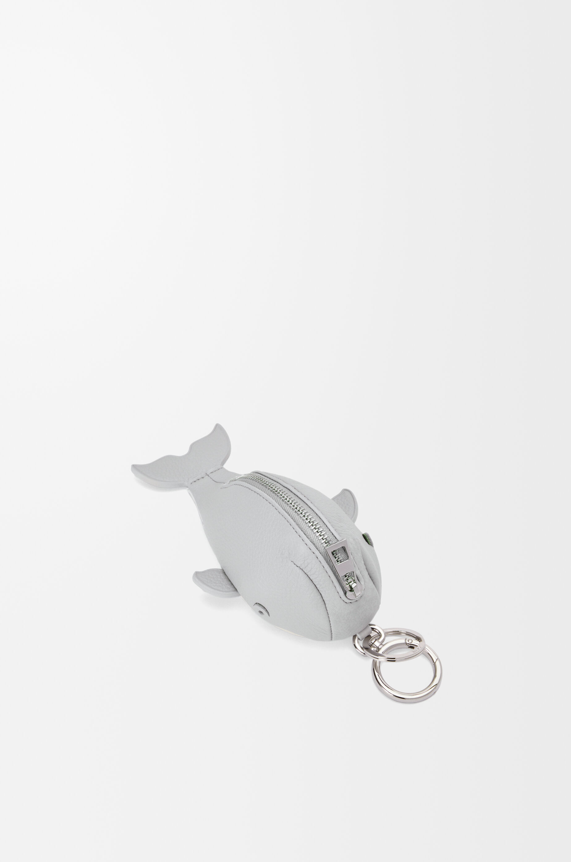 クジラ コインパース チャーム（クラシックカーフ） グレー - LOEWE