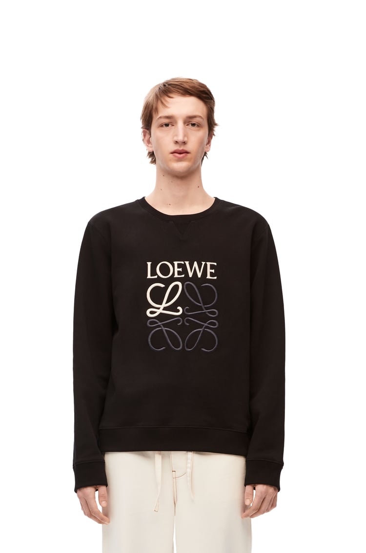 LOEWE LOEWE Anagram regular fit sweatshirt in cotton 黑色