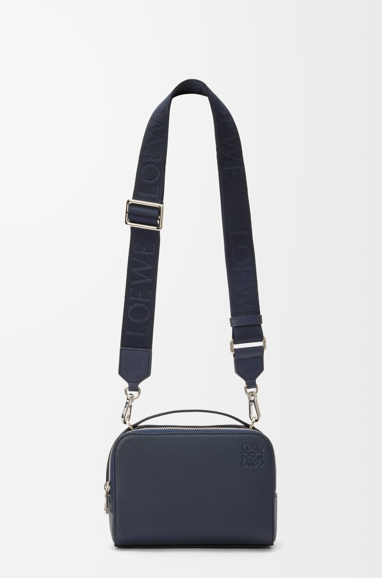 LOEWE Mini crossbody camera bag in soft grained calfskin Deep Navy