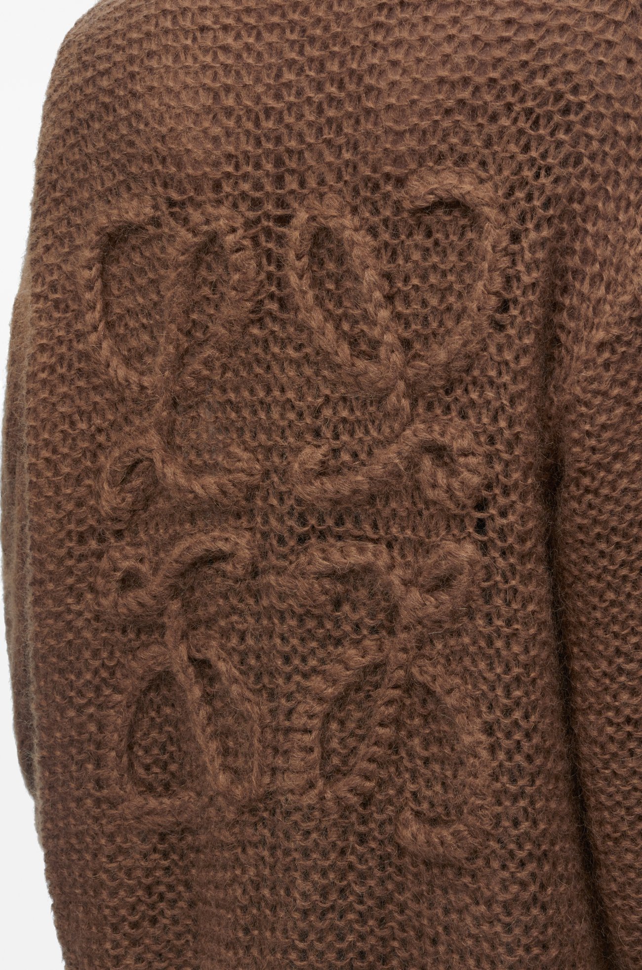 LOEWE 马海毛 Anagram 开衫 棕色