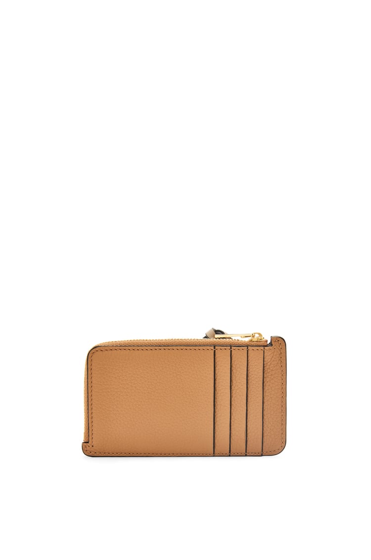 LOEWE Coin cardholder in soft grained calfskin Toffee/Tan