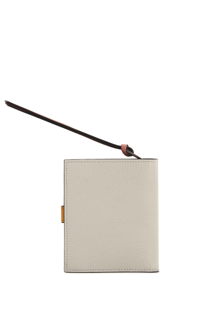 LOEWE 컴팩트 지퍼 지갑 - 소프트 그레인 카프스킨 라이트 오트/허니