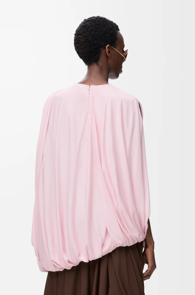 LOEWE Draped top in viscose Pink