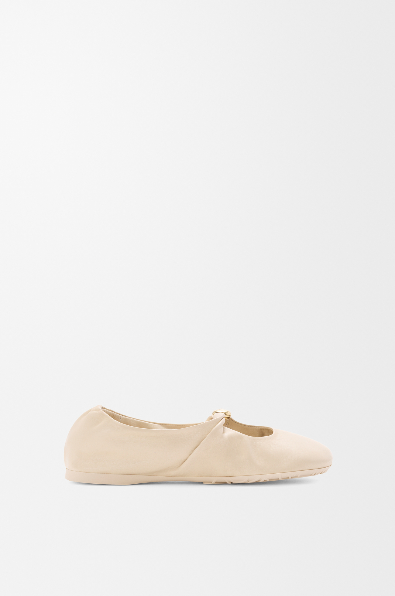 LOEWE Pebble Soft ballerina in nappa lambskin Dough