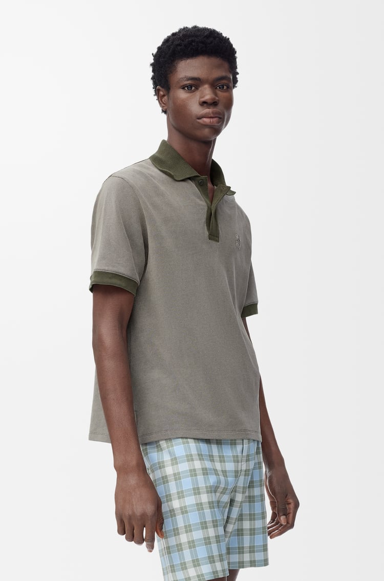 LOEWE Polo 棉質衫 卡其綠