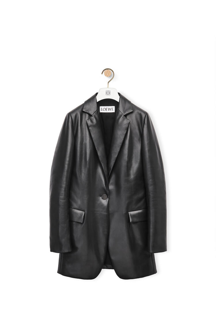 LOEWE Padded tailored jacket in nappa Black