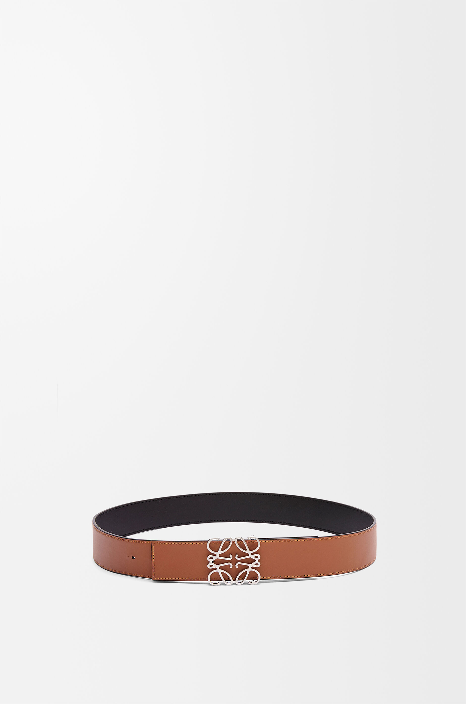 リバーシブル アナグラムベルト(スムースカーフ) ブラック - LOEWE リバーシブル アナグラムベルト(スムースカーフ) ブラック - LOEWE