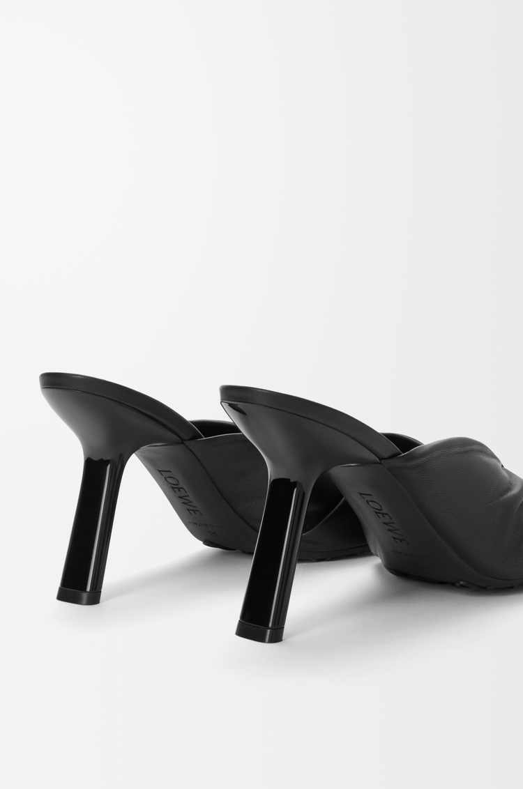 LOEWE Pebble Soft slide in nappa lambskin Black