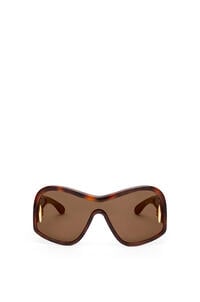 LOEWE Square Mask sunglasses in acetate and nylon  深哈瓦那棕色