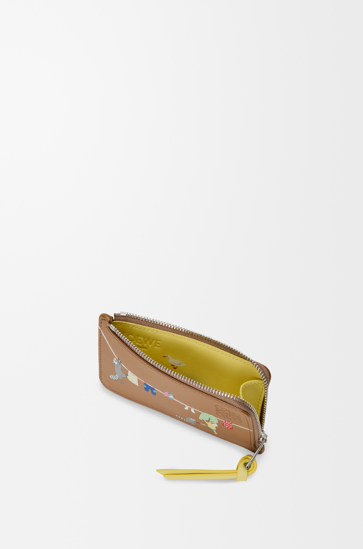 LOEWE アライグマ コインカードホルダー（ナパカーフ） モカ