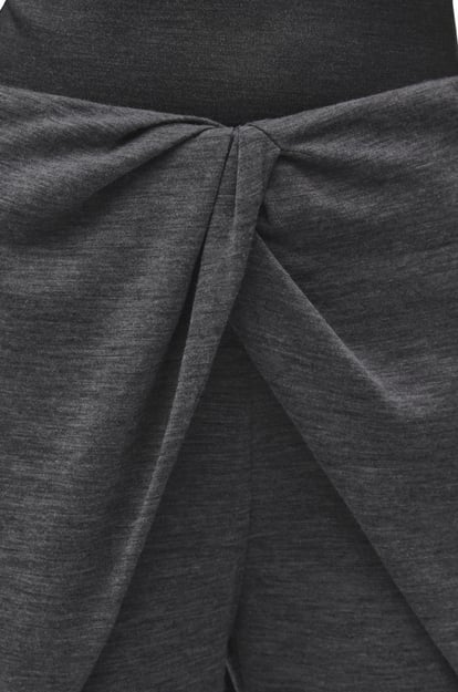 LOEWE Pantaloni con drappeggio in lana e cashmere GRIGIO/NERO plp_rd
