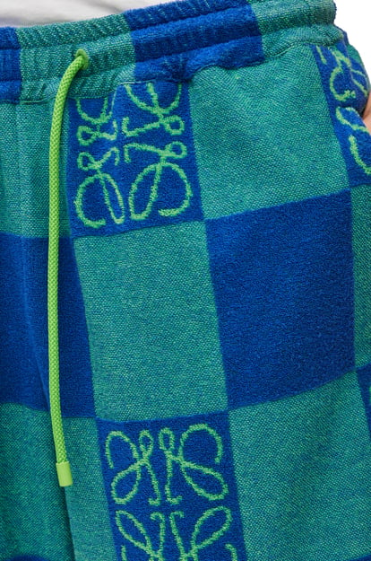 LOEWE Pantalón corto en jacquard de algodón Verde Ácido plp_rd