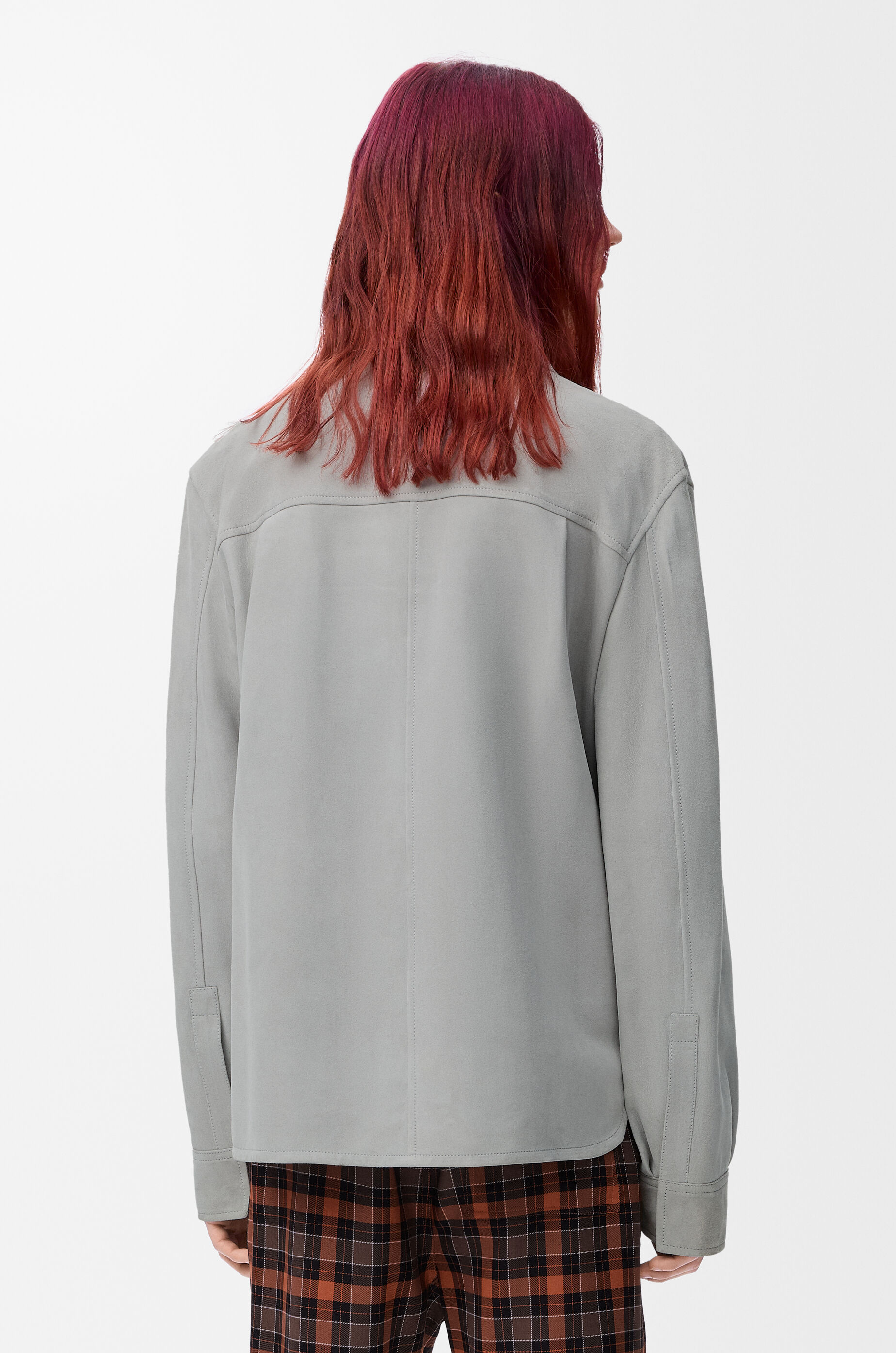 オーバーシャツ（スエードラム） グレー - LOEWE