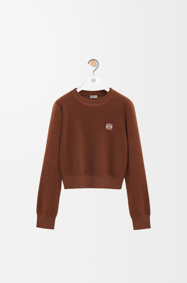 LOEWE Anagram sweater in wool Brown