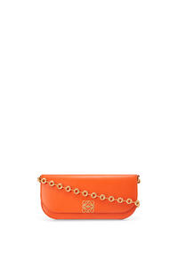 LOEWE ゴヤ チェーン クラッチ ロング (シルクカーフ) オレンジ
