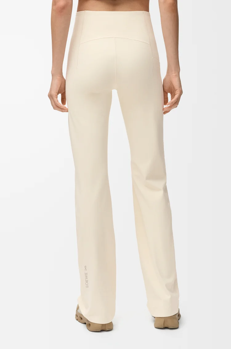 LOEWE Pantalon bootleg souple en jersey technique Ivoire
