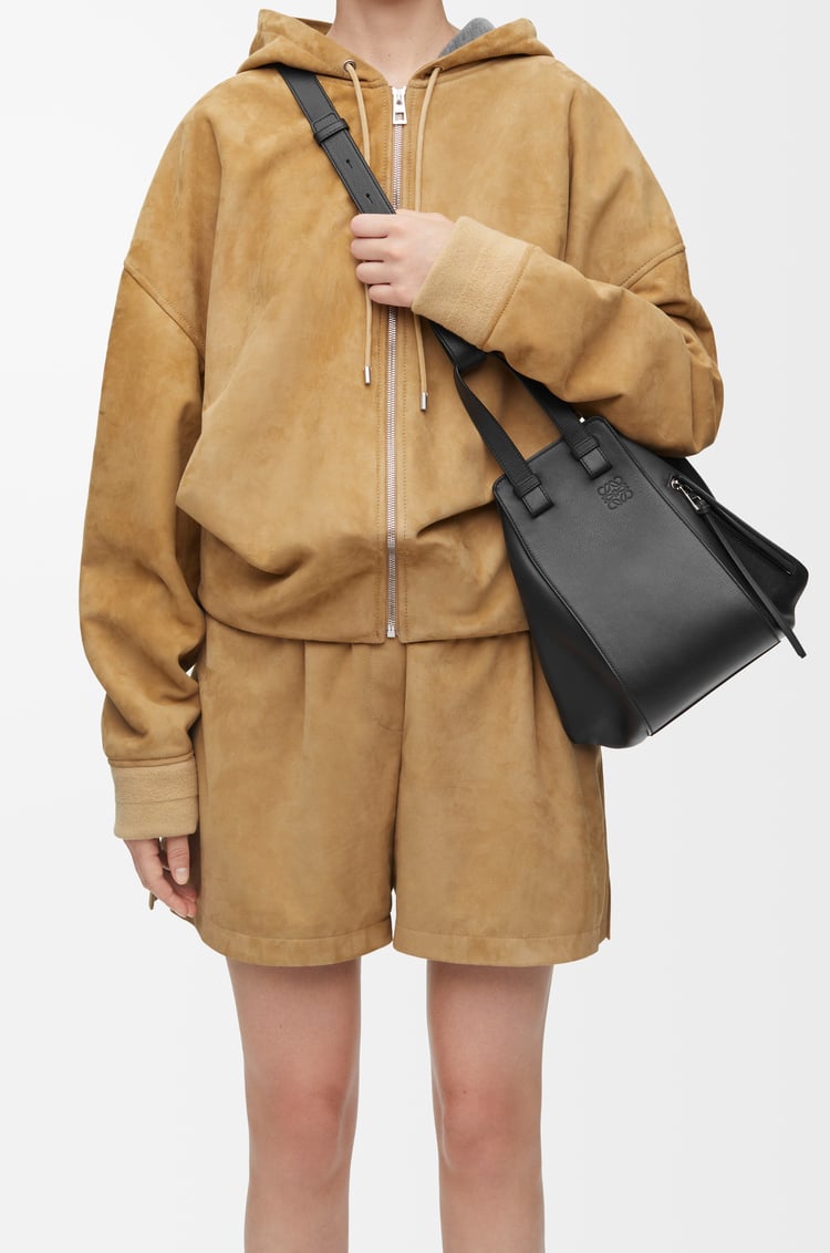 LOEWE Small Hammock bag in classic calfskin Black