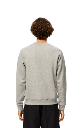 LOEWE Anagram embroidered sweatshirt in cotton Grey Melange plp_rd