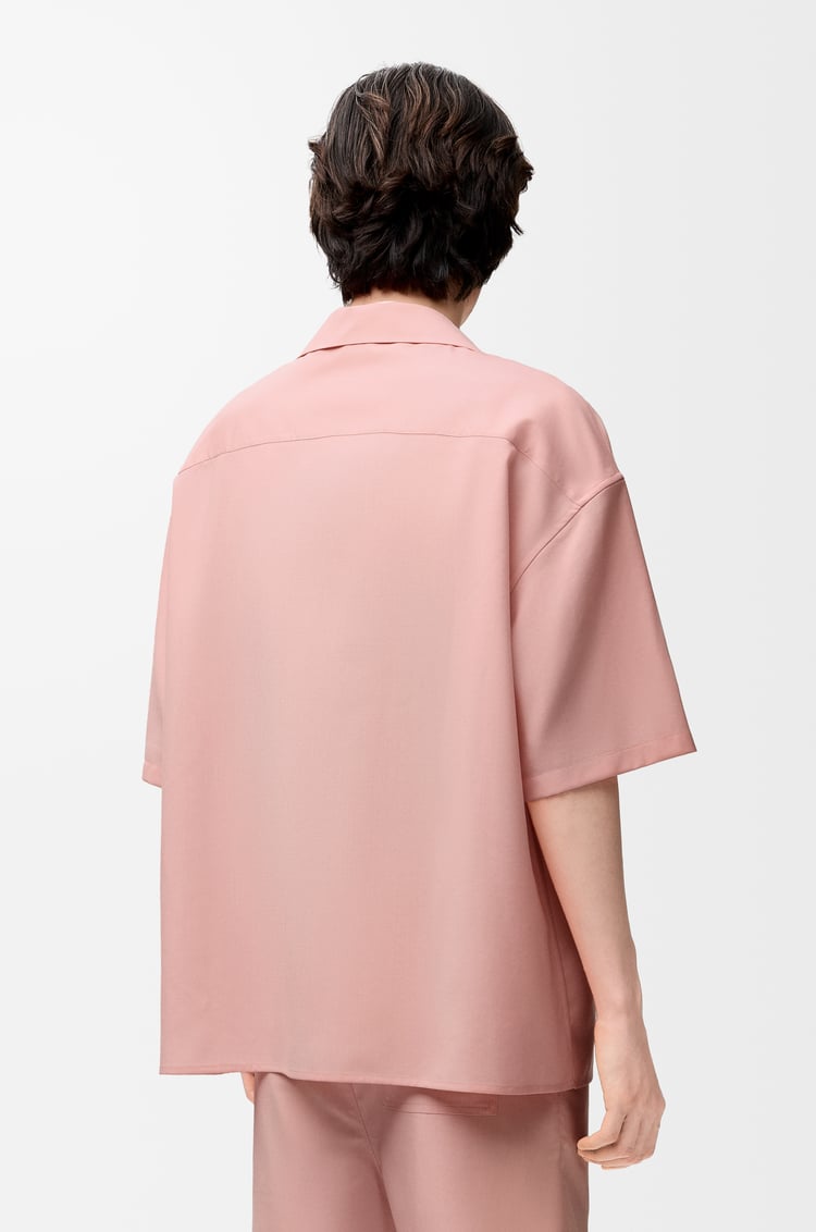 LOEWE Camisa de manga corta en lana Coral