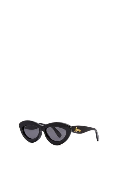 LOEWE Cateye Sonnenbrille aus Acetat Schwarz plp_rd