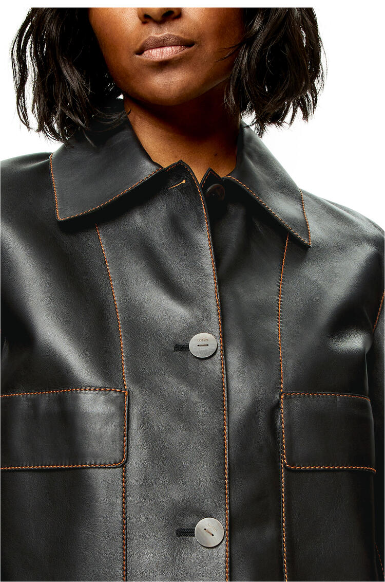 LOEWE Button jacket in nappa Black pdp_rd