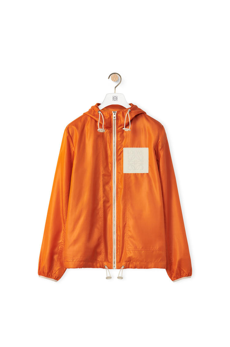 LOEWE Hooded jacket in ripstop shell Bright Orange pdp_rd
