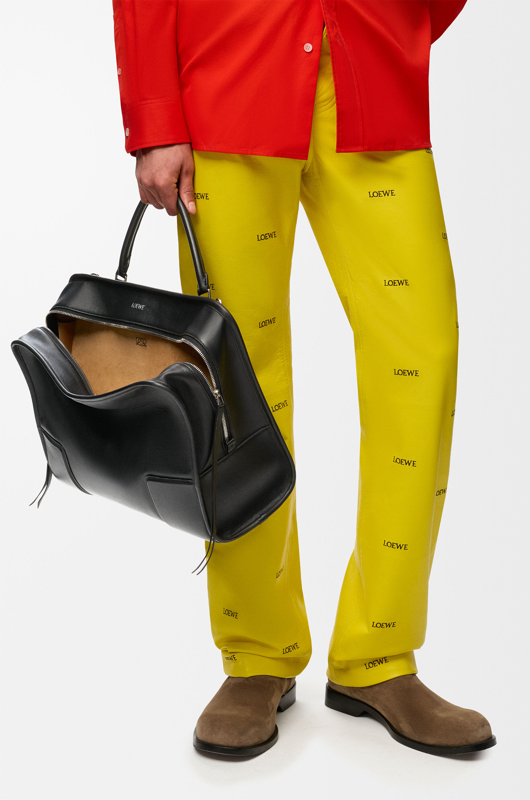 XL Amazona 180 bag in soft calfskin Black - LOEWE USA Official Website