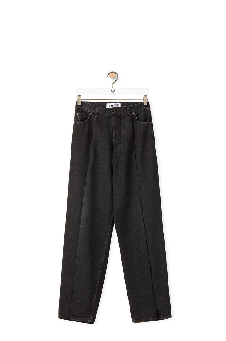LOEWE Snap denim trousers in cotton Black pdp_rd