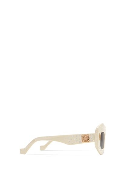 LOEWE Smooth Pavé Screen sunglasses in acetate Ivory plp_rd