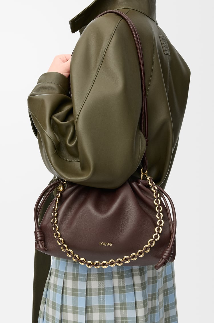 LOEWE フラメンコパース（メローナパラム） ダークブラウニー