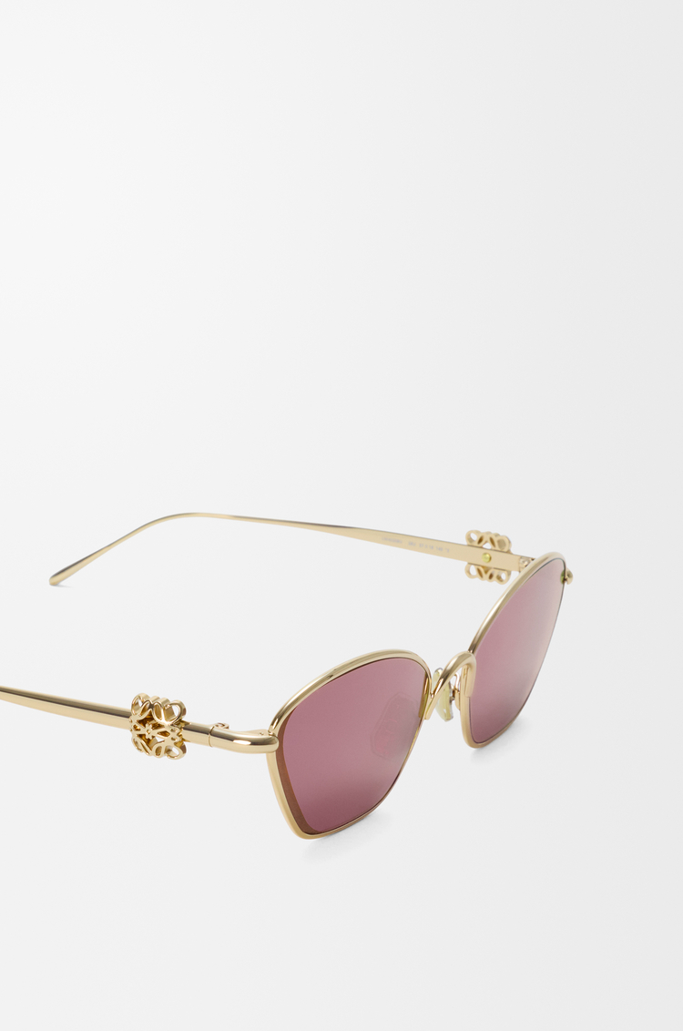 LOEWE Gafas de sol Anagram Bombé Hexagon Burdeos