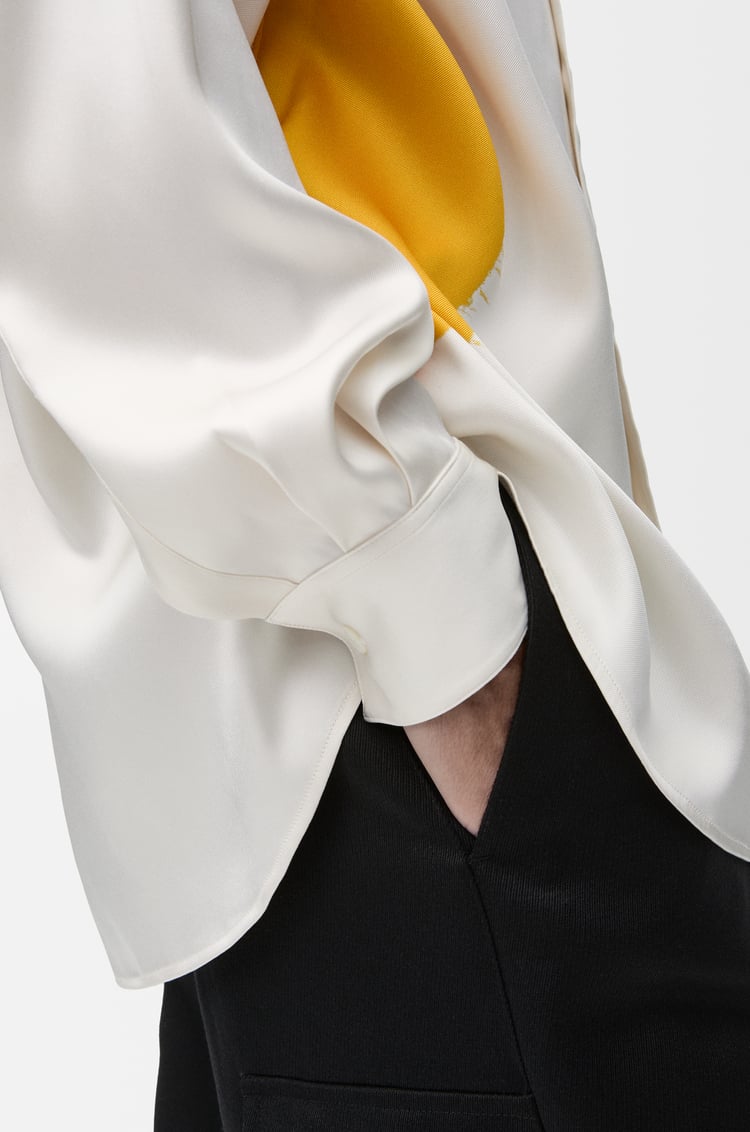 LOEWE シャツ（シルク） White/Green/Orange