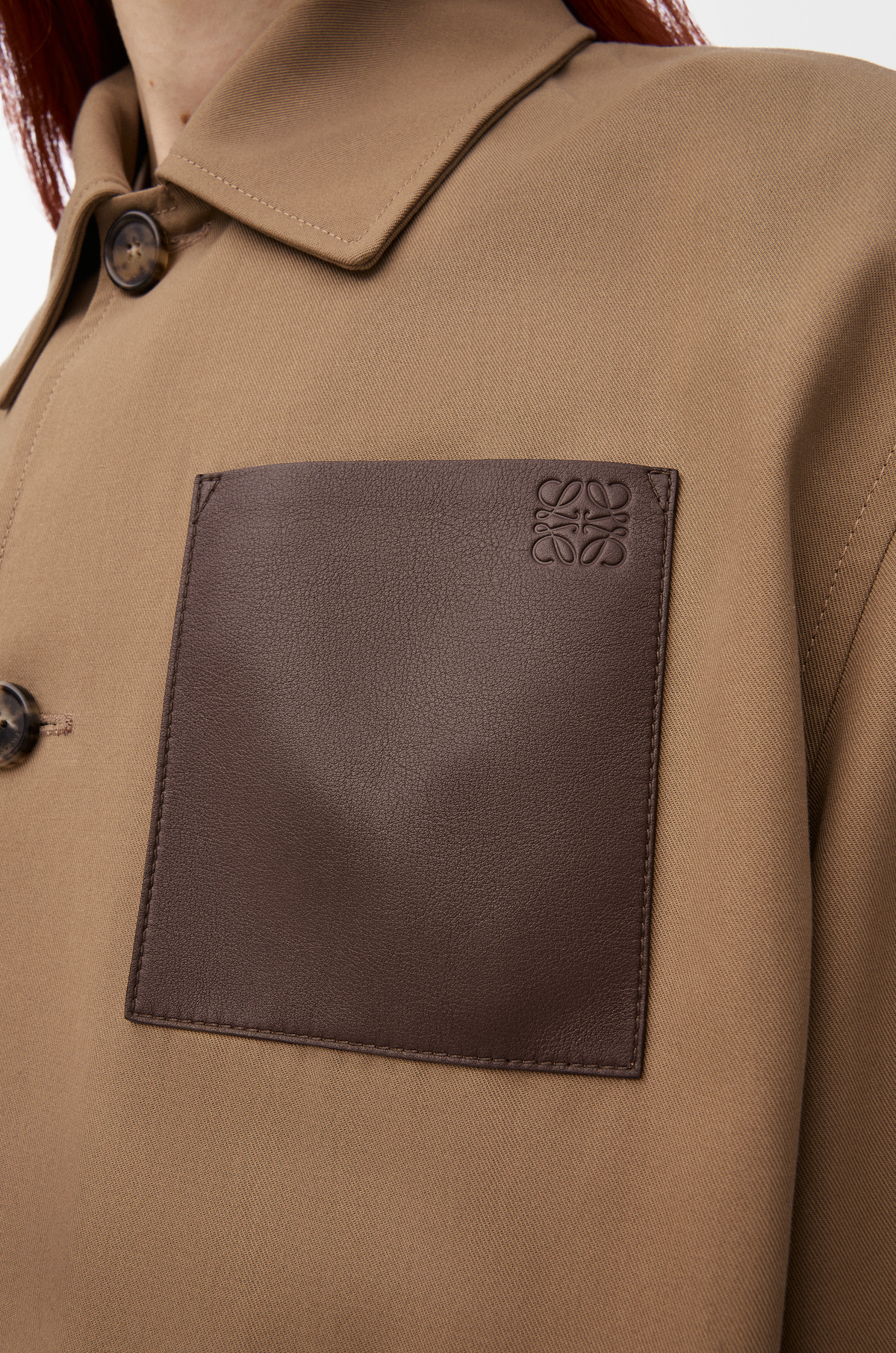 Workwear jacket in cotton Beige - LOEWE International official website
