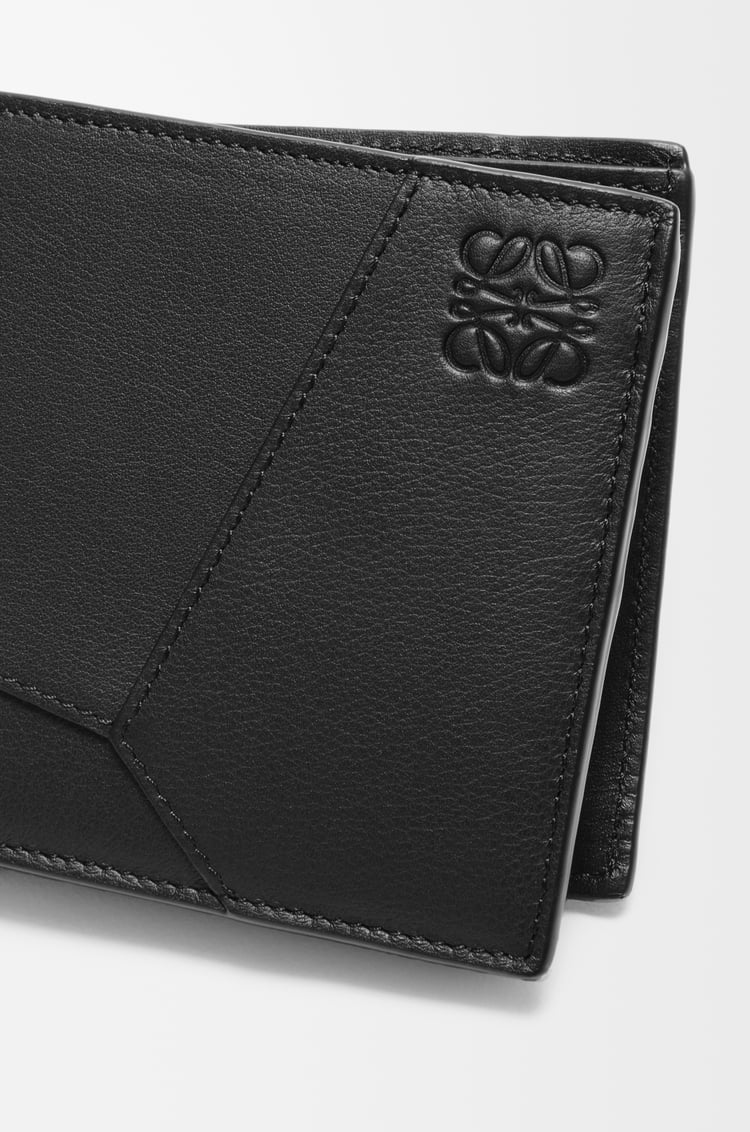 LOEWE Puzzle bifold coin wallet in classic calfskin Black