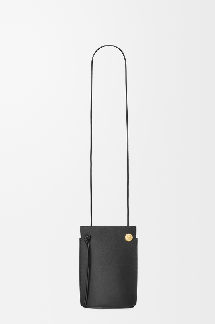 LOEWE Pebble Dice pocket in classic calfskin Black