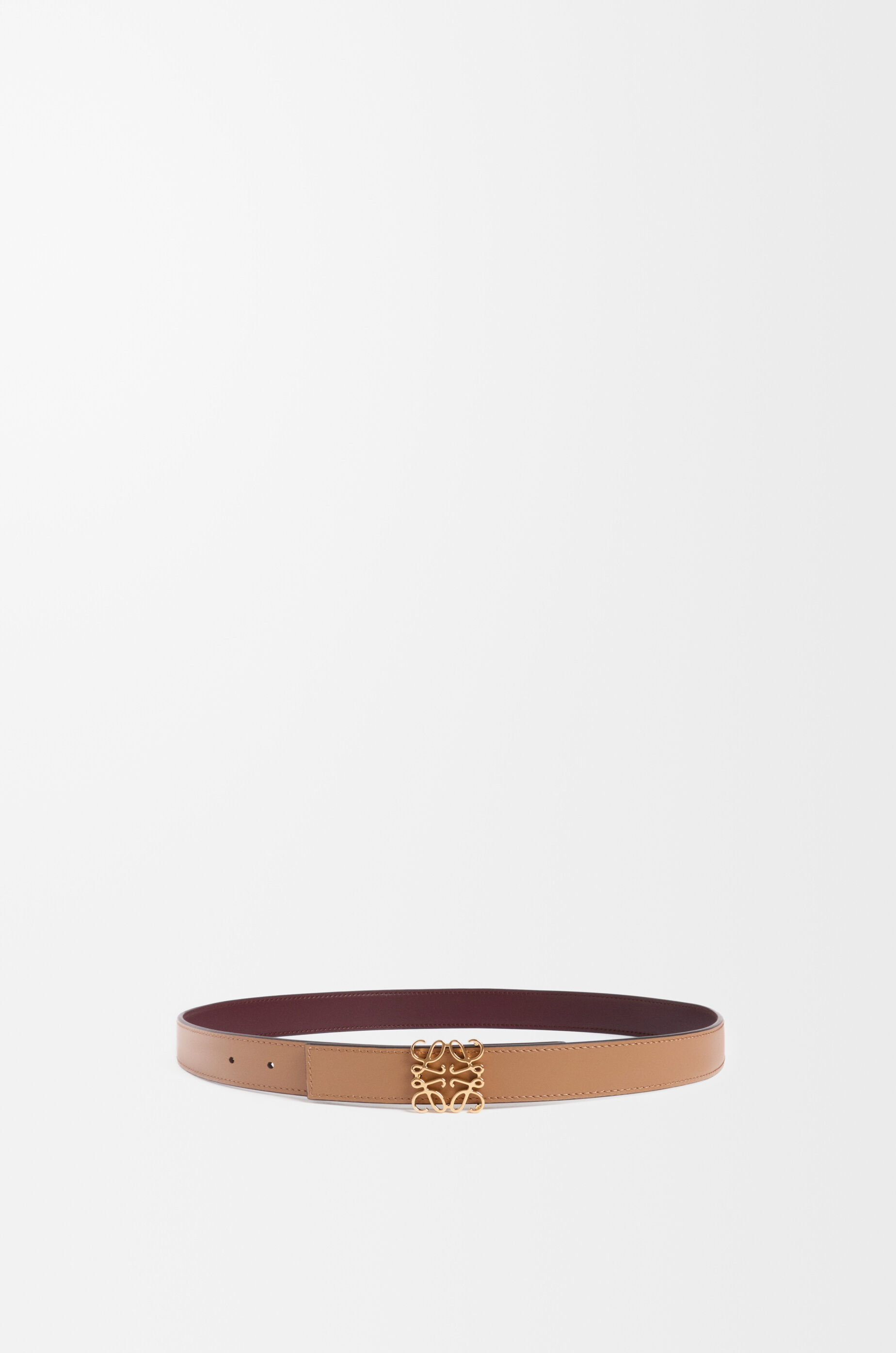 LOEWE リバーシブル アナグラム ベルト（スムースカーフ） リバーシブル アナグラム ベルト（スムースカーフ） レッド - ロエベ