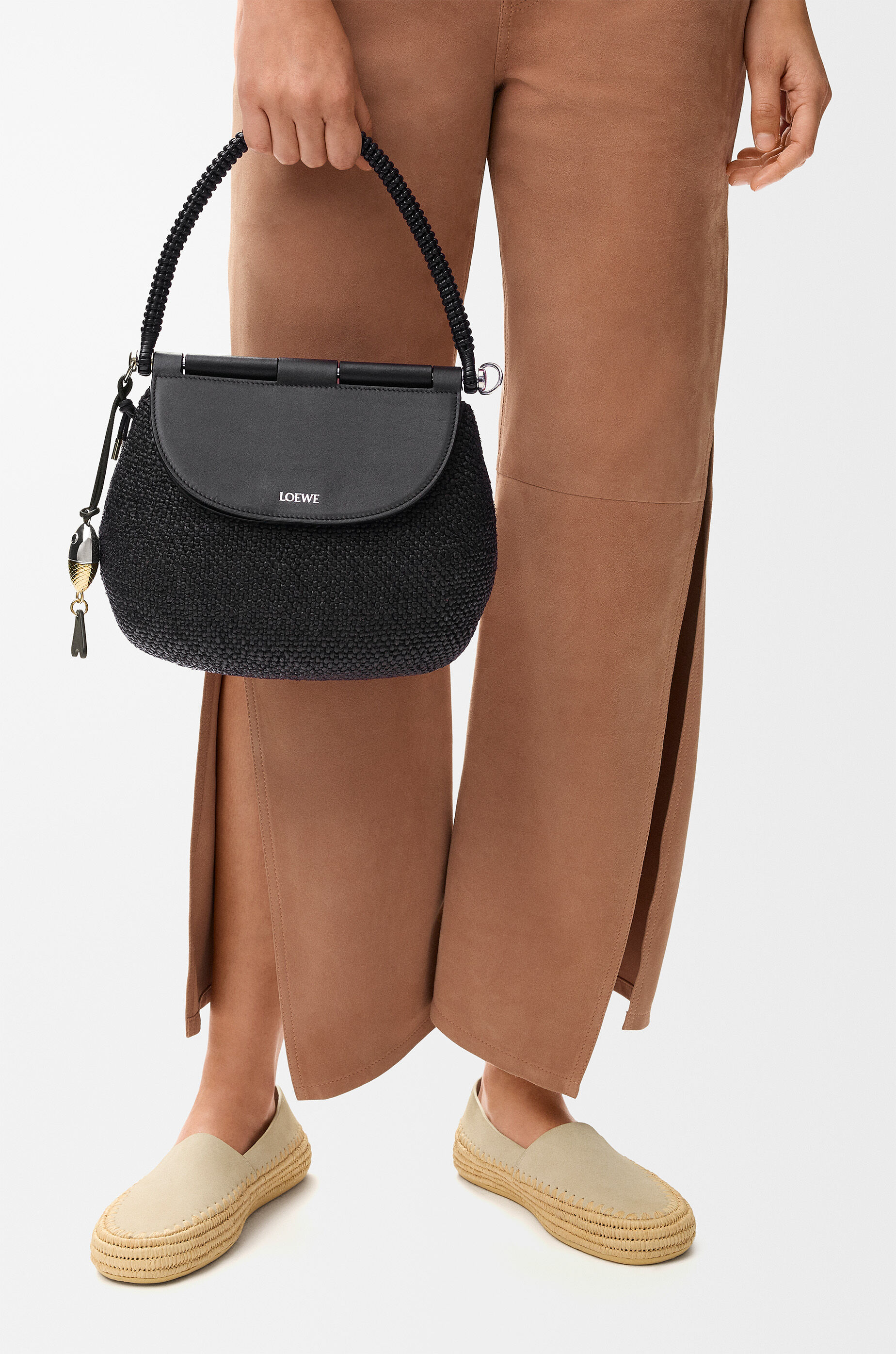 ⋘LOEWE・バック⋙ Small Puzzle Edge bag in soft grained calfskin Blue - LOEWE USA