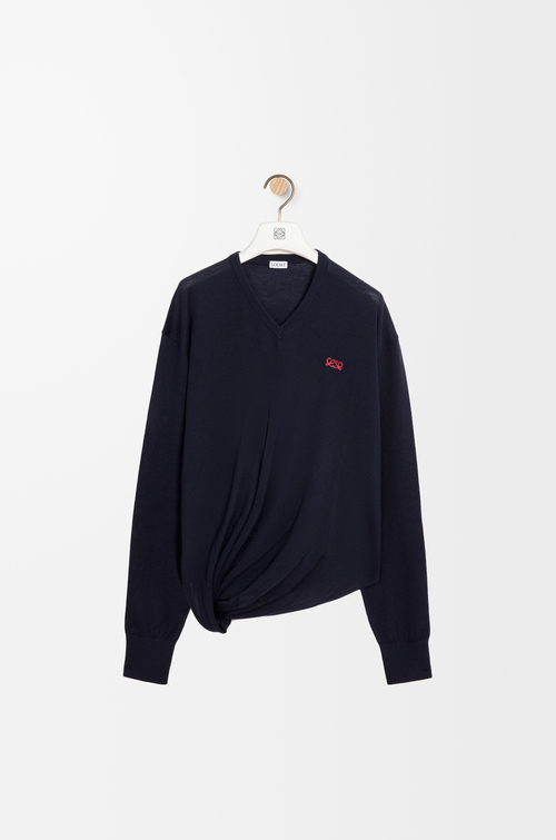 LOEWE Sweater in wool Dark Navy