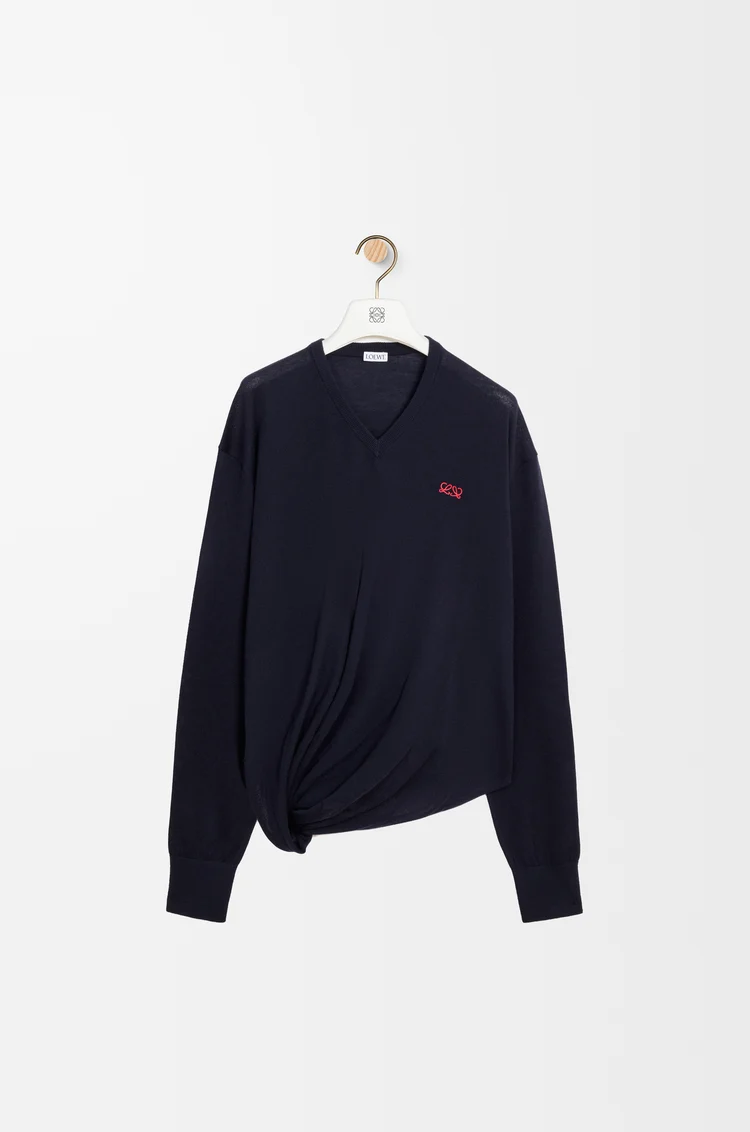 LOEWE Sweater in wool Dark Navy