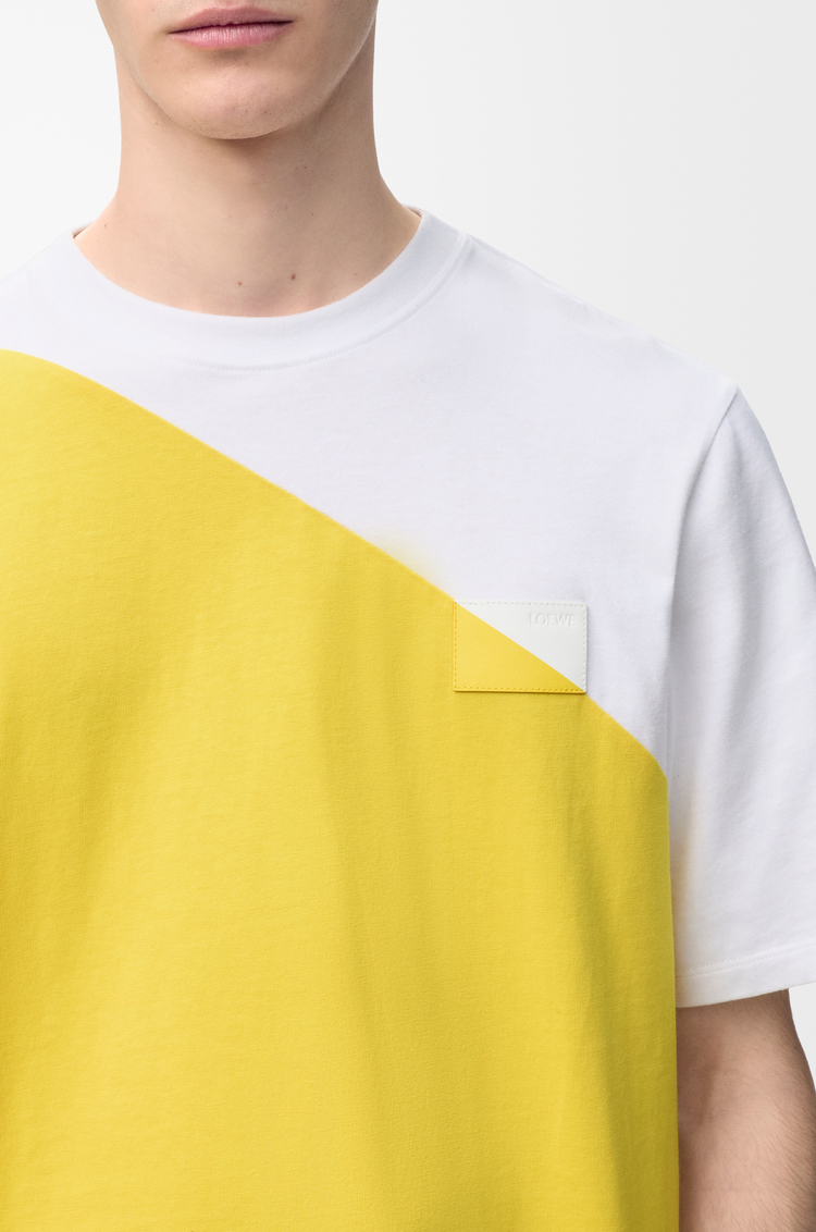 LOEWE Loose fit T-shirt in cotton White/Yellow