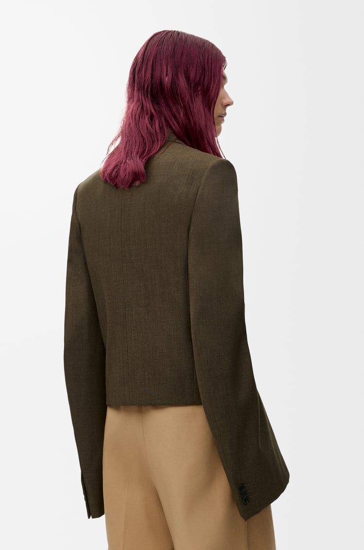 LOEWE Jacket in wool Khaki Green