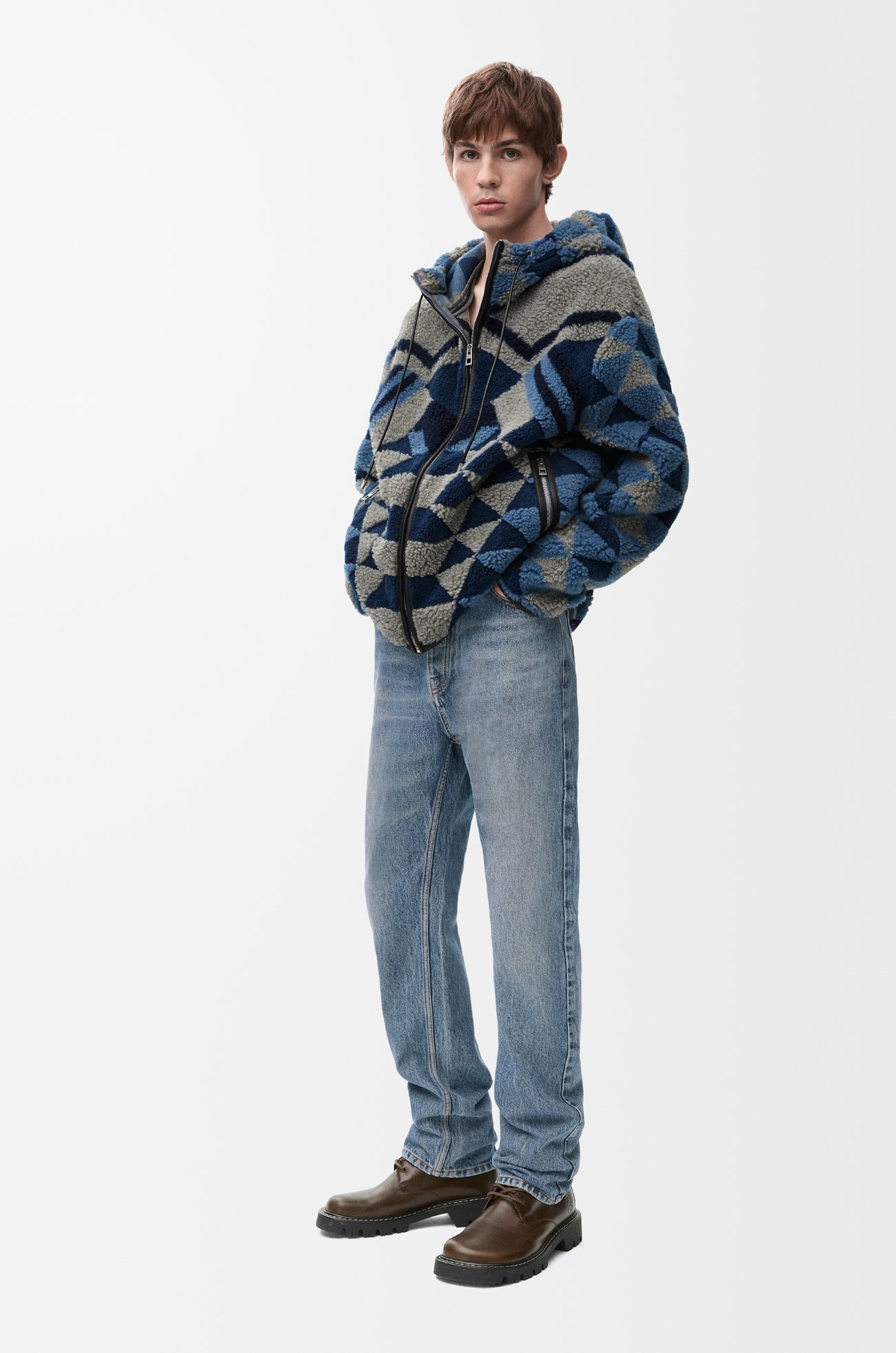 LOEWE 单宁布直筒牛仔裤 蓝色 plp_rd