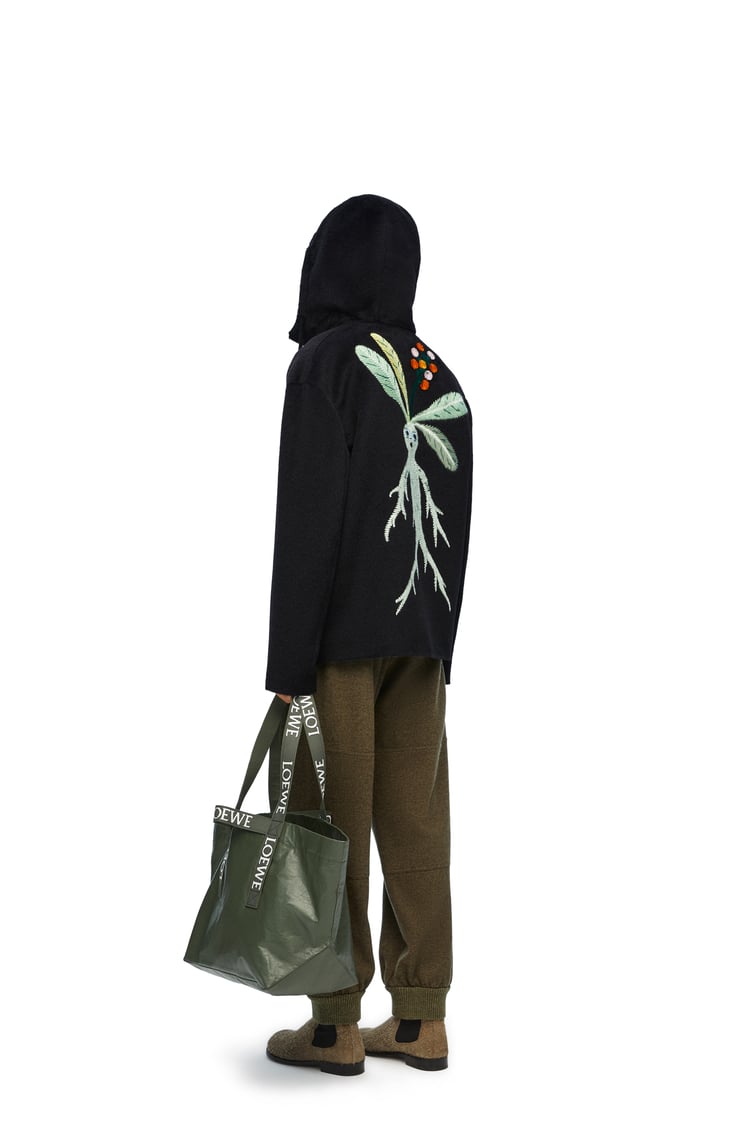 LOEWE Trousers in wool and cashmere Dry Green