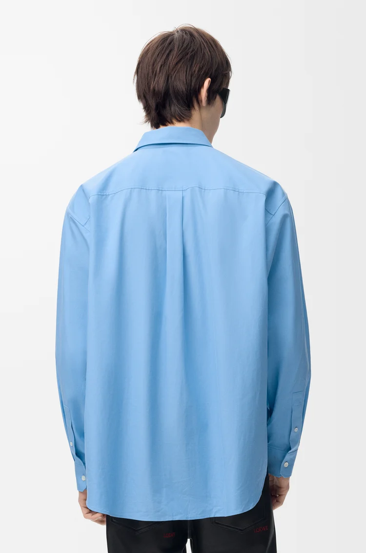 LOEWE Shirt in cotton Light Blue