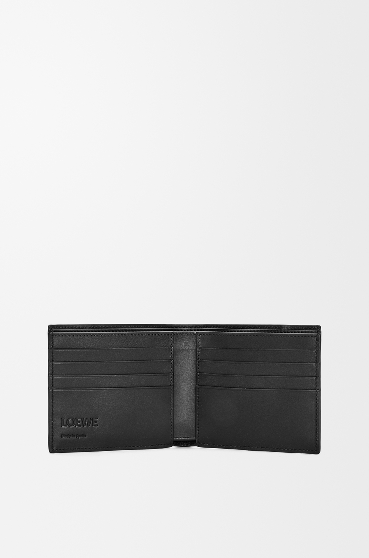 LOEWE Puzzle bifold wallet in supple grained calfskin Black