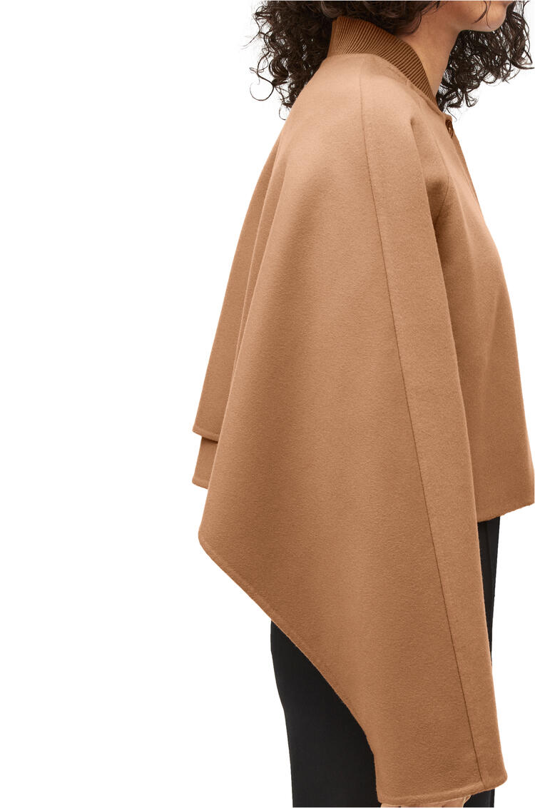 LOEWE Button jacket in wool and cashmere Camel