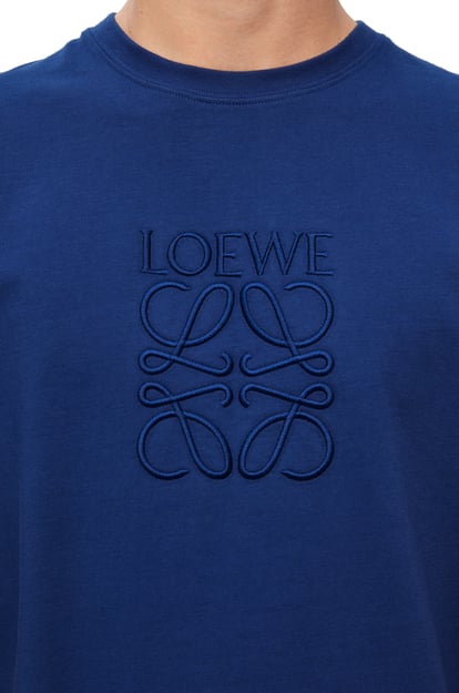 LOEWE Camiseta de corte regular en algodón Azul plp_rd