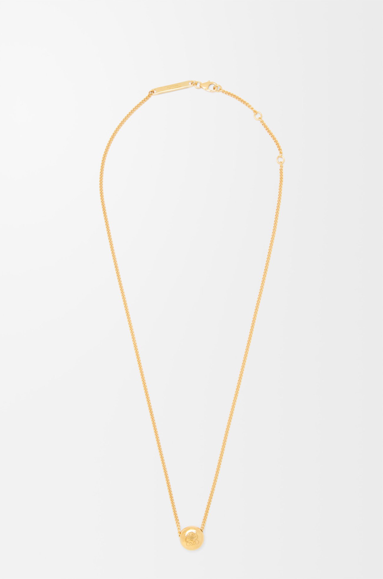 LOEWE ペブル ネックレス（スターリングシルバー） ゴールド