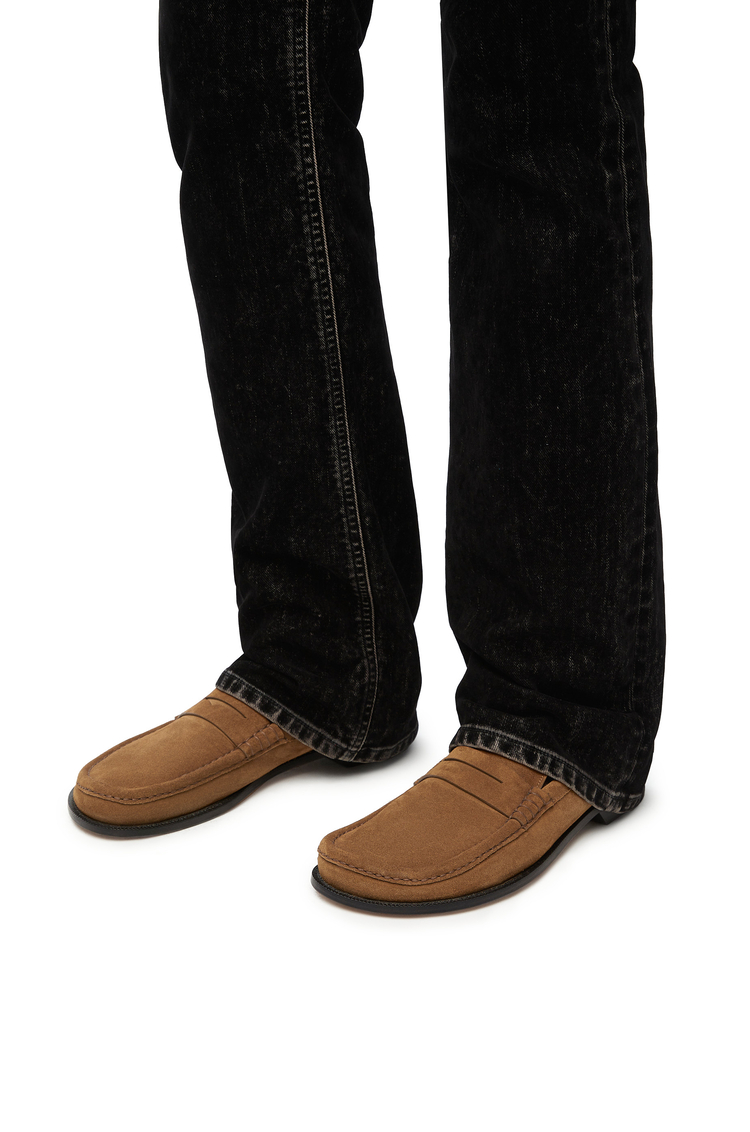 Campo loafer in suede calfskin Tabacco - LOEWE
